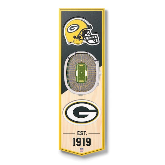 6" x 19" 3D StadiumView Banner By Youthefan in Green Bay Packers Lambeau Field | Michaels®